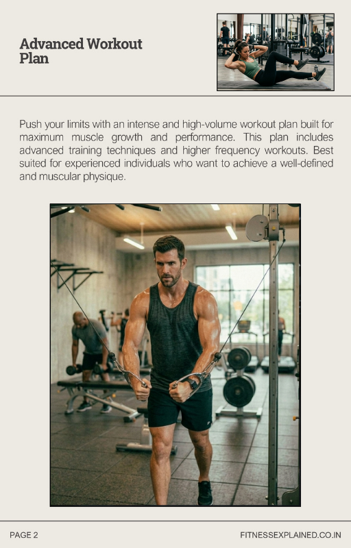 ADVANCED WORKOUT PLAN - Image 3