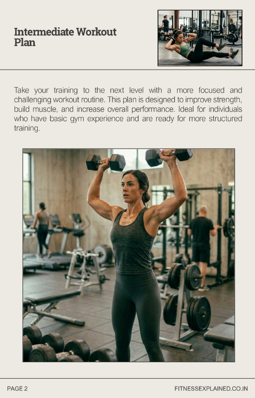 INTERMEDIATE WORKOUT PLAN - Image 3